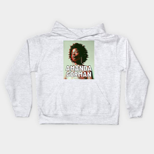 Amanda Gorman Kids Hoodie by Pocket Size Latinx